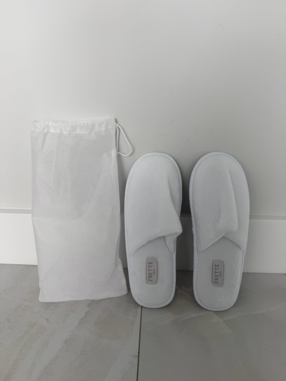 New Frette 1860 Velour Slippers Exclusively Designed for the St Regis Hotel